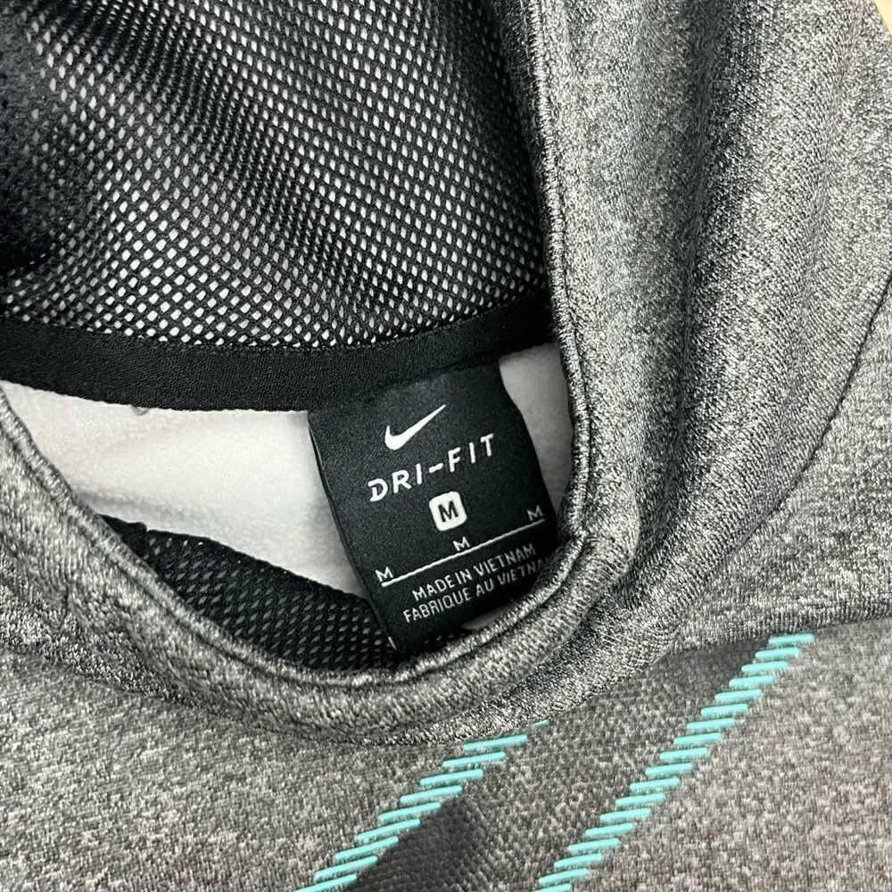 Nike dri fit heather grey hoodie sz youth medium